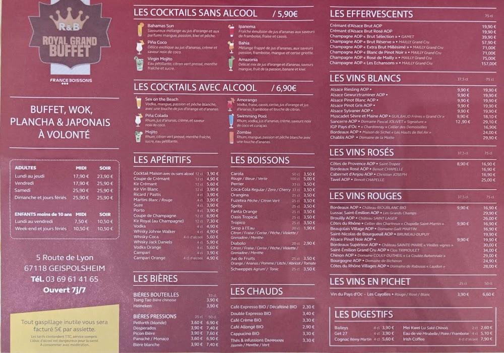 Royal Grand Buffet - Menu Image 2