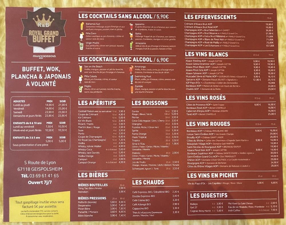 Royal Grand Buffet - Menu Image 3